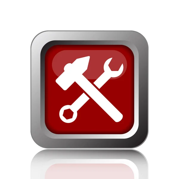 Tools Icon Internet Button White Backgroun — Stock Photo, Image