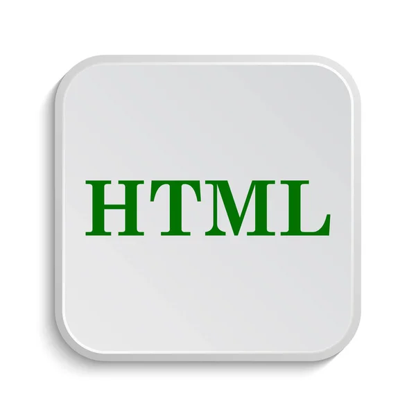 Html アイコン 白い背景の上のインター ネット ボタン — ストック写真