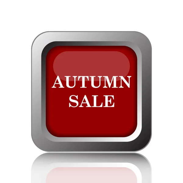 Autumn Sale Icon Internet Button White Backgroun — Stock Photo, Image
