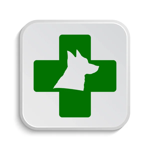 Veterinary Icon Internet Button White Background — Stock Photo, Image