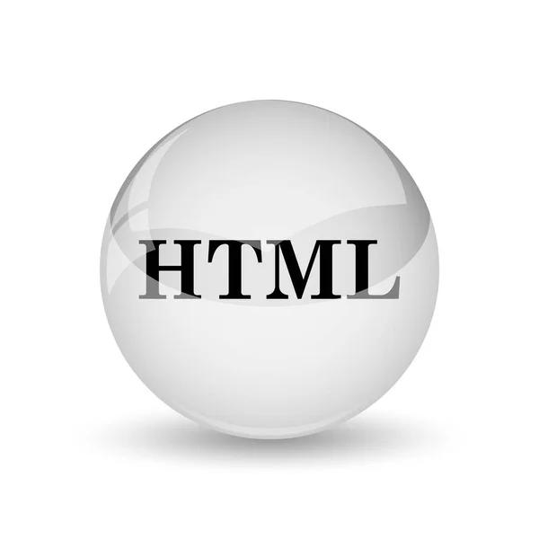 Html Ikonen Internet Knappen Vita Bak — Stockfoto