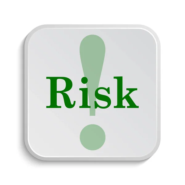 Risk Icon Internet Button White Background — Stock Photo, Image