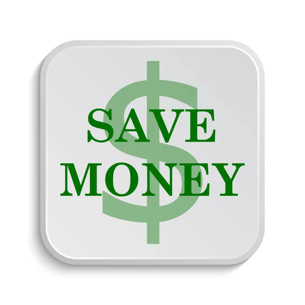 Money Icon Internet Button White Background — Stock Photo, Image