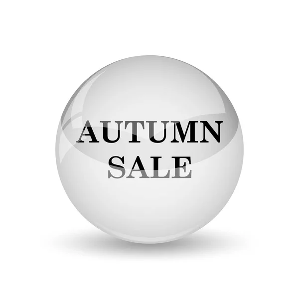 Autumn Sale Icon Internet Button White Backgroun — Stock Photo, Image