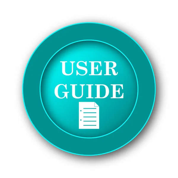 User guide icon. Internet button on white backgroun