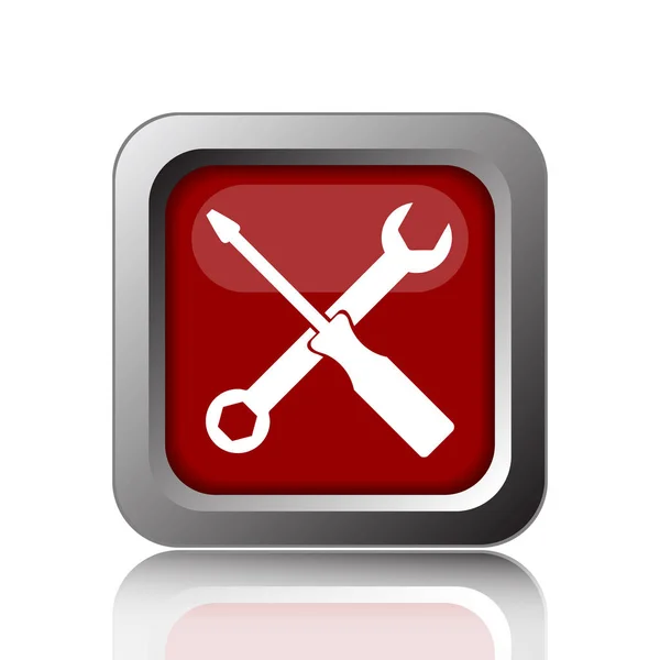 Tools Icon Internet Button White Backgroun — Stock Photo, Image