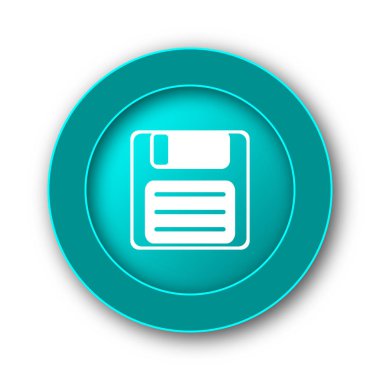 Simge kaydetmek. Beyaz adam Internet düğmesini