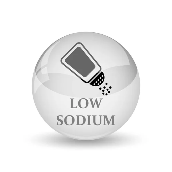 Low Sodium Icon Internet Button White Backgroun — Stock Photo, Image