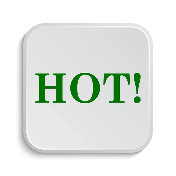 Hot Icon Internet Button White Background — Stock Photo, Image