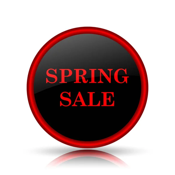 Spring Sale Icon Internet Button White Background — Stock Photo, Image