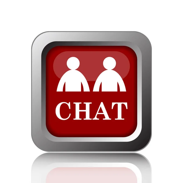 Chat Symbol Internet Taste Auf Weißem Hintergrund — Stockfoto