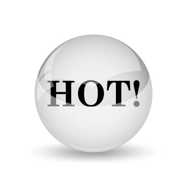 Sıcak Simgesi Beyaz Adam Internet Düğmesini — Stok fotoğraf