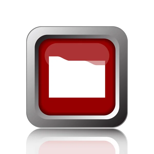 Folder Icon Internet Button White Backgroun — Stock Photo, Image