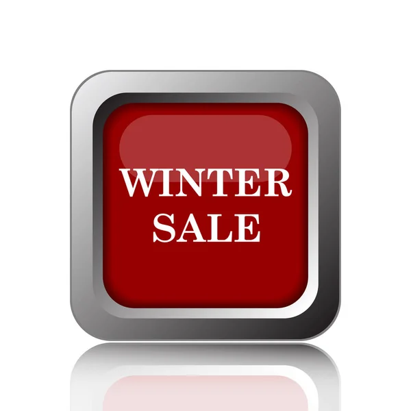 Winter Sale Icon Internet Button White Backgroun — Stock Photo, Image