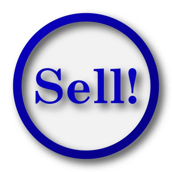 Продавать Иконку Синяя Кнопка Доступа Интернет Белом Фоне — стоковое фото