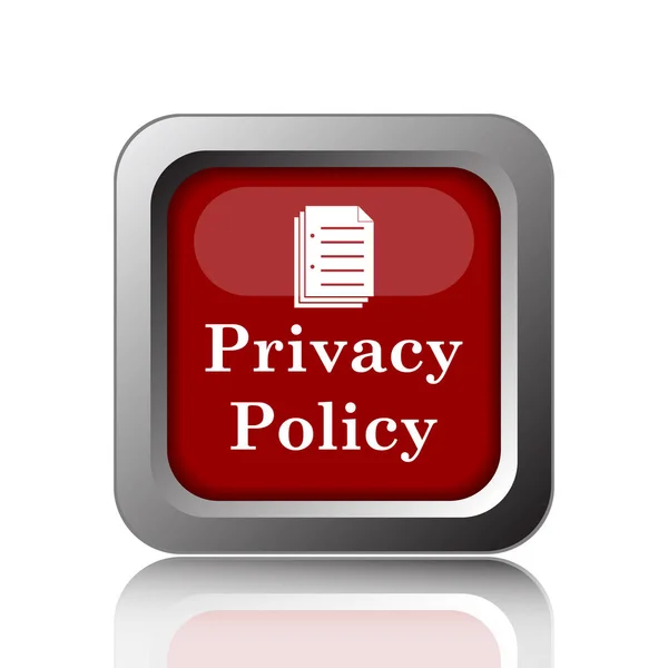 Privacy Policy Icon Internet Button White Backgroun — Stock Photo, Image