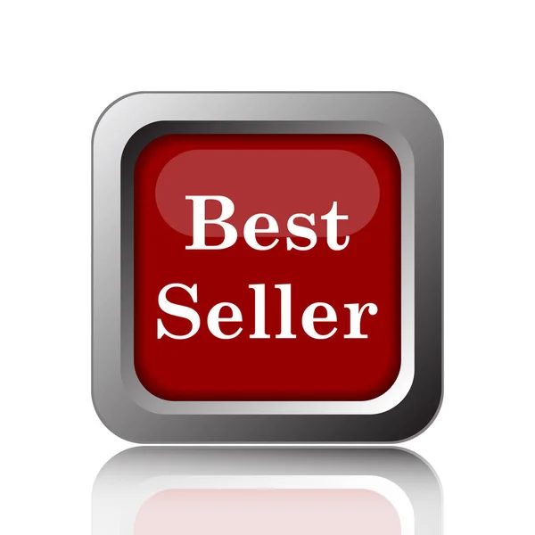 Icona Del Best Seller Pulsante Internet Sul Backgroun Bianco — Foto Stock