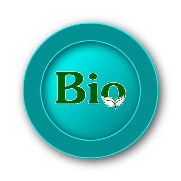 Bio Symbol Internet Taste Auf Weißem Hintergrund — Stockfoto