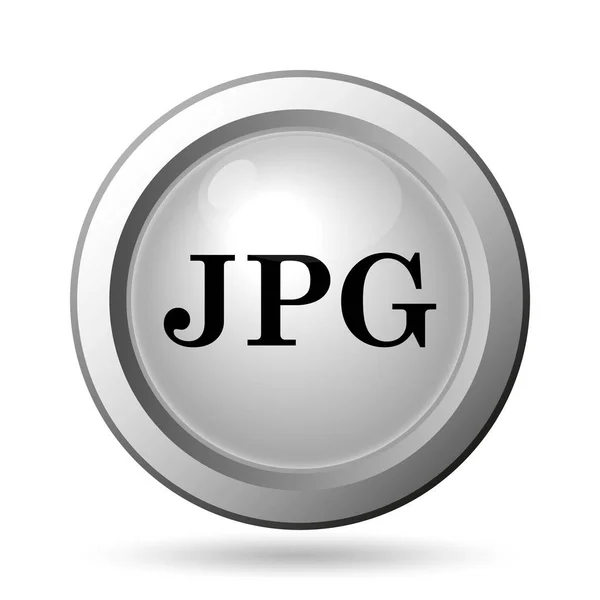 Иконка Jpg Кнопка Интернет Белом Фоне — стоковое фото