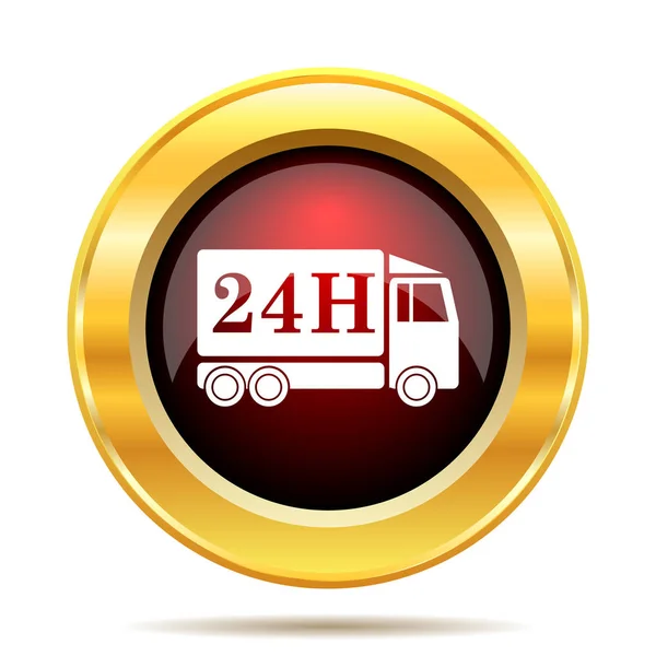 24H delivery truck icon — Stock Photo, Image