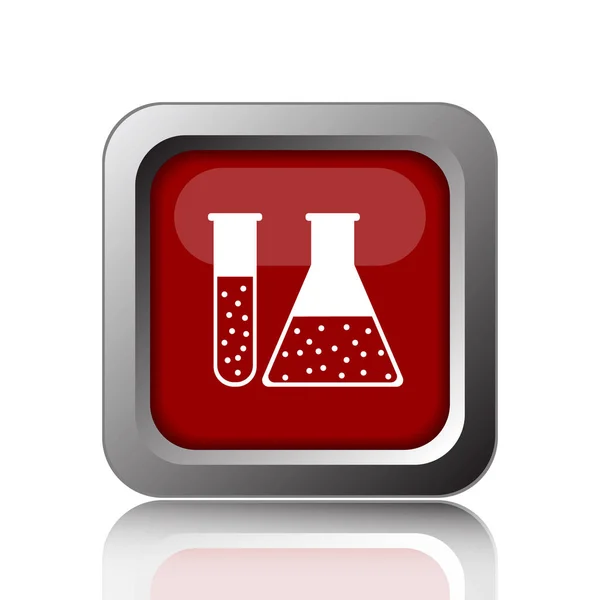 Ikona Množiny Chemie Bílé Poza Tlačítko Internet — Stock fotografie