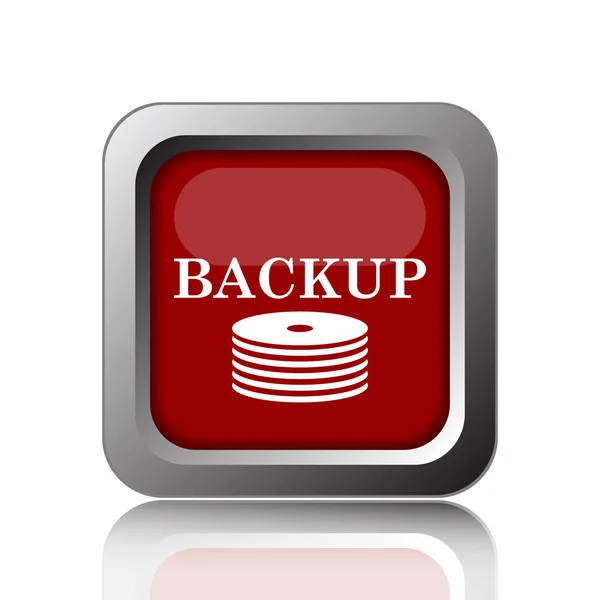 Icona Backup Pulsante Internet Sul Backgroun Bianco — Foto Stock