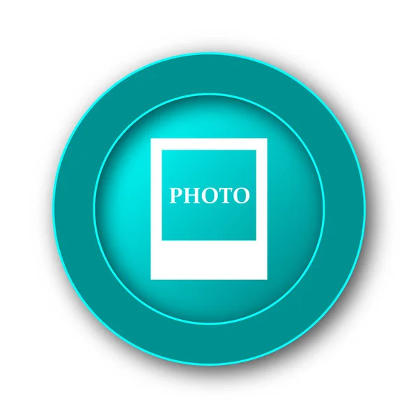 Fotopictogram Internet Knop Witte Pagina — Stockfoto