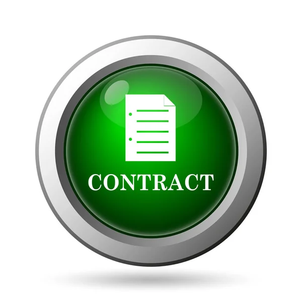 Contract Icon Internet Button White Backgroun — Stock Photo, Image