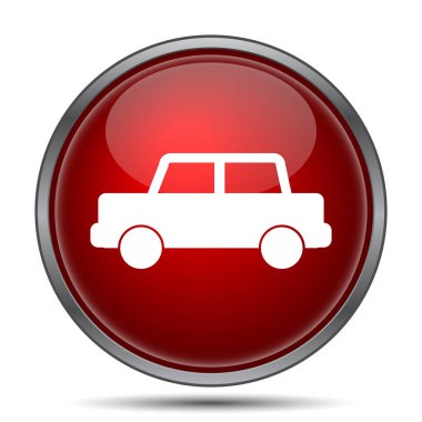 Araba simgesi. Beyaz arka plan üzerinde Internet düğmesi