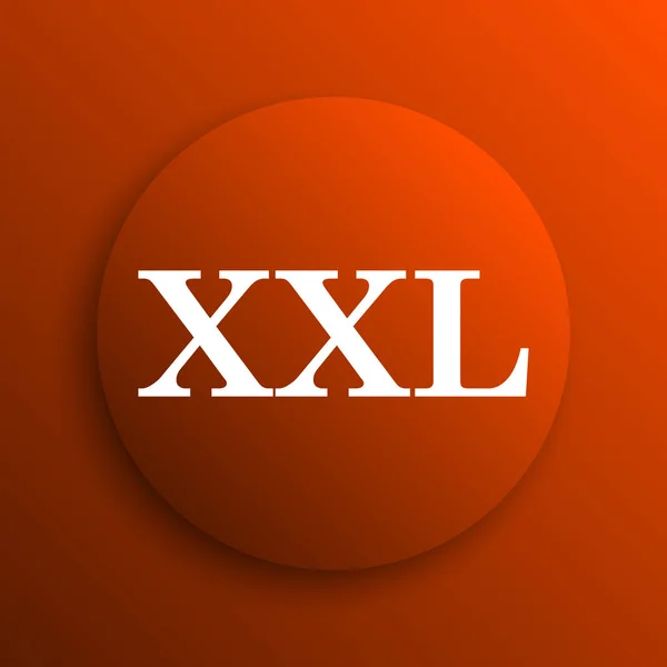 Xxl Ikonen Internet Knappen Orange Bak — Stockfoto