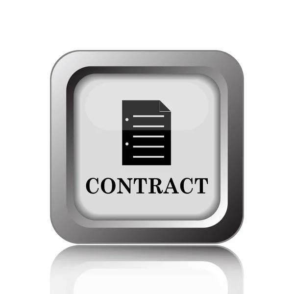 Contract Icon Internet Button White Background — Stock Photo, Image