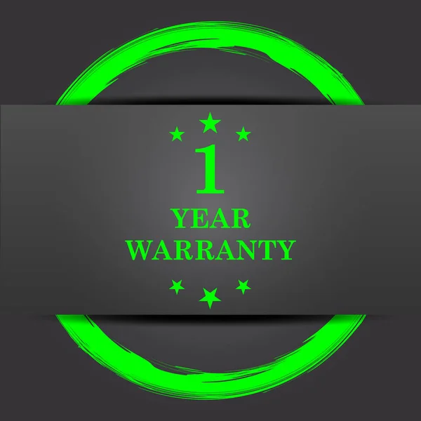 1 year warranty icon — Stock Photo, Image