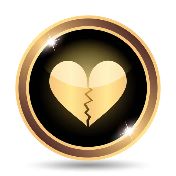 Broken heart icon — Stock Photo, Image