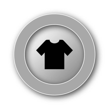 T-kısa kutsal kişilerin resmi. Beyaz arka plan üzerinde Internet düğmesi