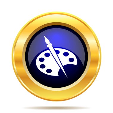 Resim simge. Beyaz arka plan üzerinde Internet düğmesi