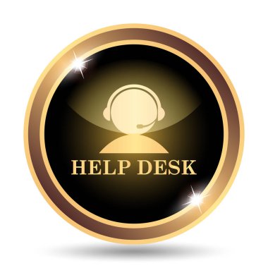 Yardım Masası simgesi. Beyaz arka plan üzerinde Internet düğmesi