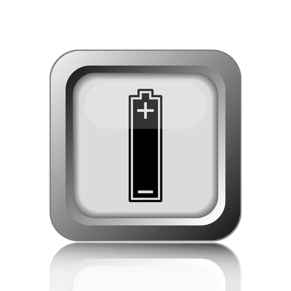 Battery Icon Internet Button White Background — Stock Photo, Image