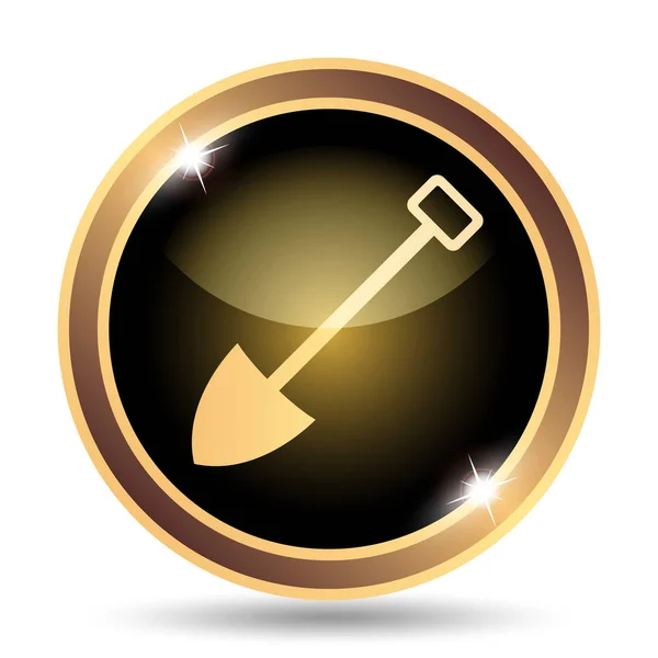 Shovel Icon Internet Button White Background — Stock Photo, Image