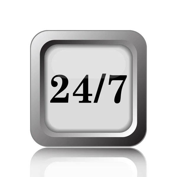 24 7 icon — Stock Photo, Image