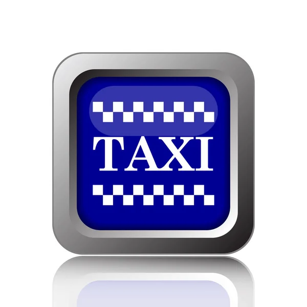 Taxi Icon Internet Button White Background — Stock Photo, Image