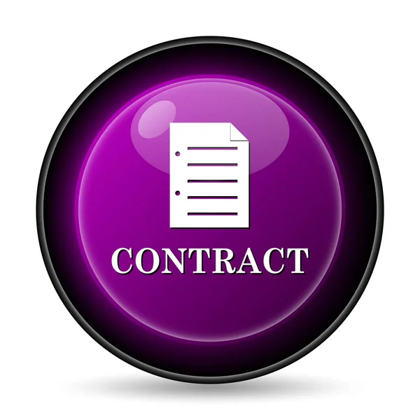 Contract Icon Internet Button White Background — Stock Photo, Image