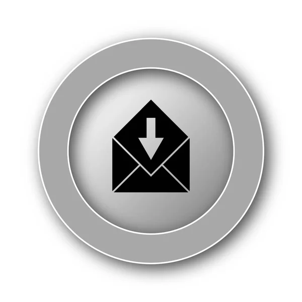 Recibir Icono Correo Electrónico Botón Internet Sobre Fondo Blanco —  Fotos de Stock