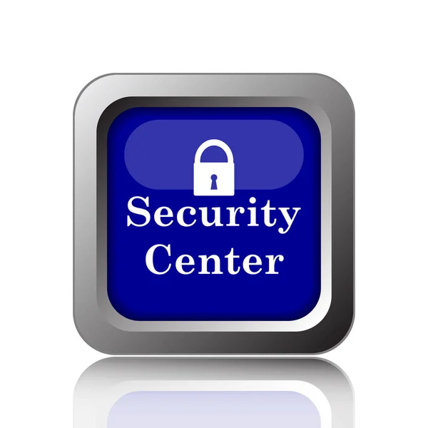Icono Del Centro Seguridad Botón Internet Sobre Fondo Blanco — Foto de Stock