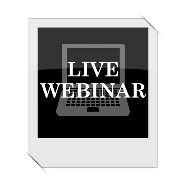 Live webinar icon — Stock Photo, Image