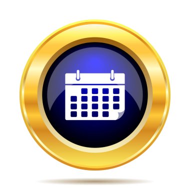 Takvim simgesini. Beyaz arka plan üzerinde Internet düğmesi