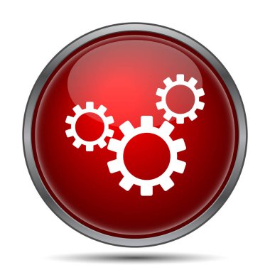 Ayarları simgesi. Beyaz arka plan üzerinde Internet düğmesi