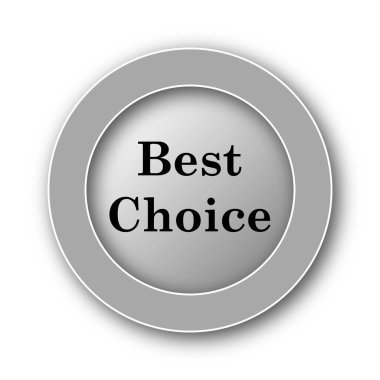 En iyi seçim simgesi. Beyaz arka plan üzerinde Internet düğmesi