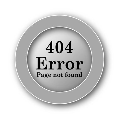 404 hata simgesi. Beyaz arka plan üzerinde Internet düğmesi