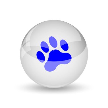 Pençe yazdırma simgesi. Beyaz arka plan üzerinde Internet düğmesi