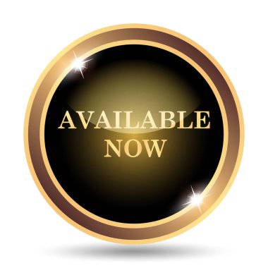 Kullanılabilir Şimdi simgesi. Beyaz arka plan üzerinde Internet düğmesi